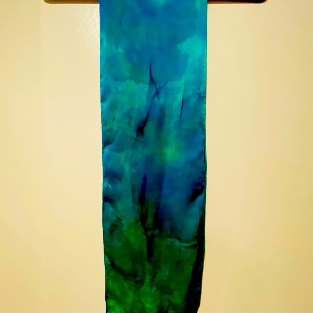 Luxurious charmeuse silk scarf